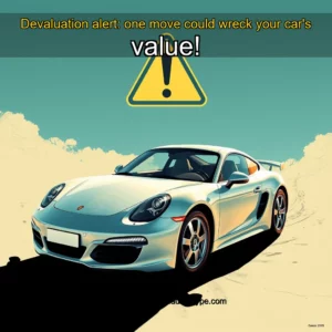 Artistic representation for Devaluation alert: one move could wreck your car's value!