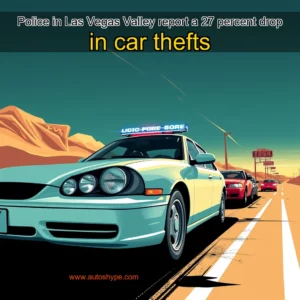 Artistic representation for Police in Las Vegas Valley report a 27 percent drop in car thefts