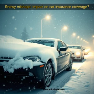 Artistic representation for Snowy mishaps: impact on car insurance coverage?