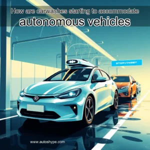Artistic representation for How are carwashes starting to accommodate autonomous vehicles