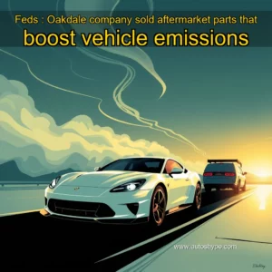 Artistic representation for Feds : Oakdale company sold aftermarket parts that boost vehicle emissions