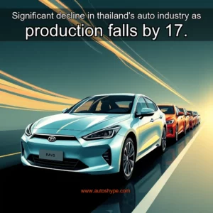Artistic representation for Significant decline in thailand's auto industry as production falls by 17.