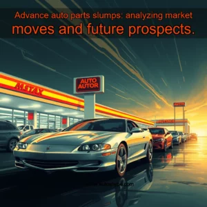 Artistic representation for Advance auto parts slumps: analyzing market moves and future prospects.