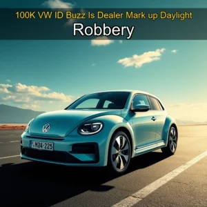 Artistic representation for 100K VW ID Buzz Is Dealer Mark up Daylight Robbery