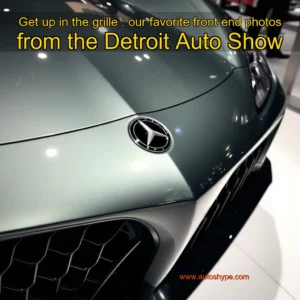 Artistic representation for Get up in the grille : our favorite front end photos from the Detroit Auto Show