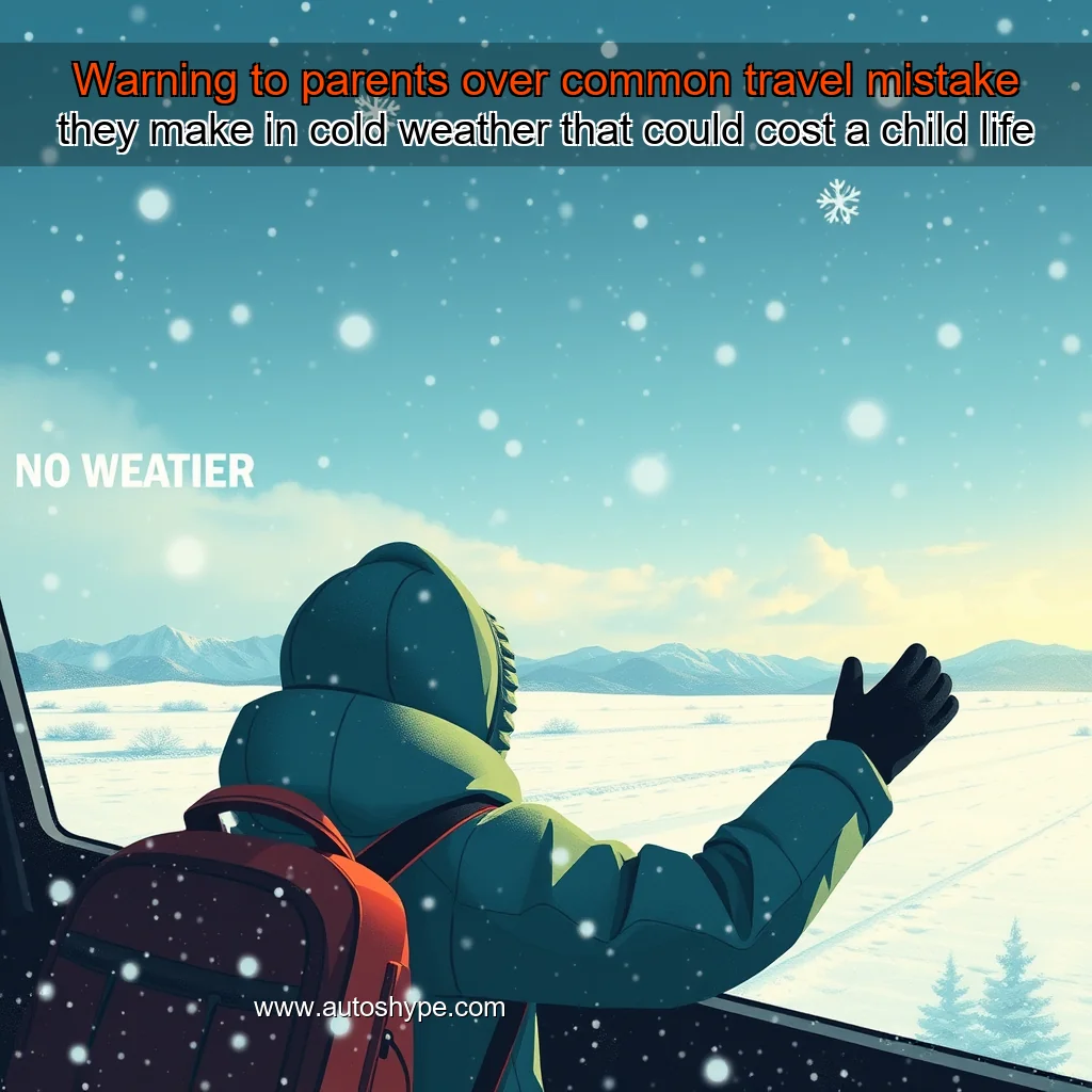 Artistic representation for Warning to parents over common travel mistake they make in cold weather that could cost a child life