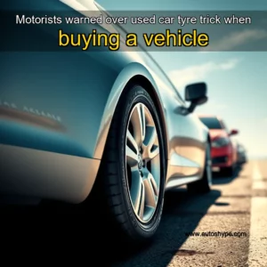 Artistic representation for Motorists warned over used car tyre trick when buying a vehicle