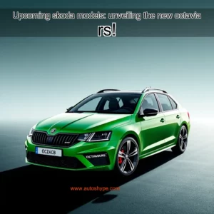 Artistic representation for Upcoming skoda models: unveiling the new octavia rs!