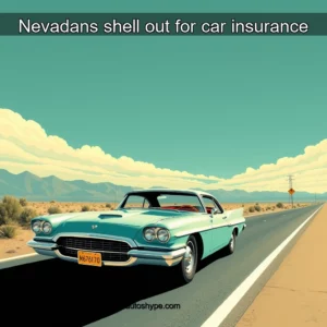 Artistic representation for Nevadans shell out for car insurance