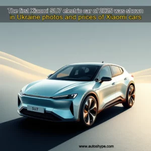 Artistic representation for The first Xiaomi SU7 electric car of 2025 was shown in Ukraine photos and prices of Xiaomi cars