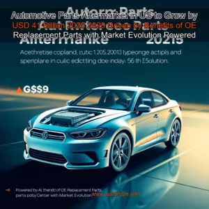 Artistic representation for Automotive Parts Aftermarket in US to Grow by USD 41 Billion 2025 2029 Driven by Benefits of OE Replacement Parts with Market Evolution Powered by AI