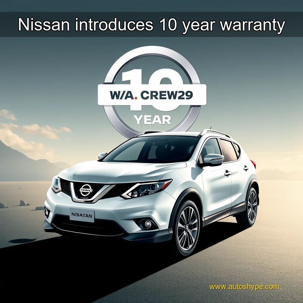 Artistic representation for Nissan introduces 10 year warranty