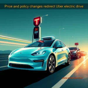 Artistic representation for Price and policy changes redirect Uber electric drive