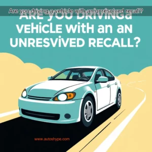 Artistic representation for Are you driving a vehicle with an unresolved recall?