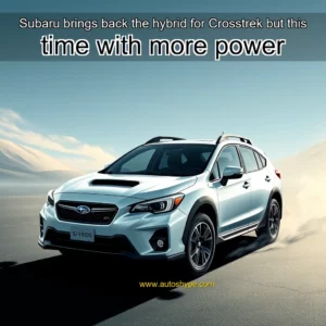 Artistic representation for Subaru brings back the hybrid for Crosstrek but this time with more power