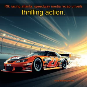 Artistic representation for Rfk racing atlanta: speedway media recap unveils thrilling action.