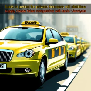 Artistic representation for Lock in period for private hire cars will stabilise supply create fairer competition with taxis : Analysts