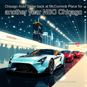 Artistic representation for Chicago Auto Show back at McCormick Place for another year NBC Chicago