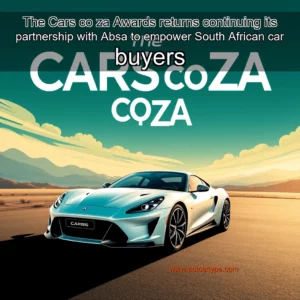 Artistic representation for The Cars co za Awards returns continuing its partnership with Absa to empower South African car buyers