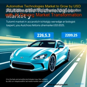 Artistic representation for Automotive Technologies Market to Grow by USD 263 5 Billion 2025 2029 Driven by ADAS Adoption with AI Driving Market Transformation