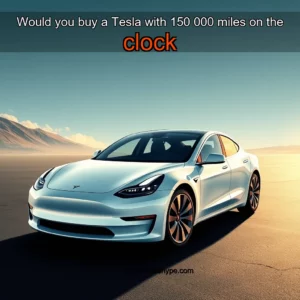 Artistic representation for Would you buy a Tesla with 150 000 miles on the clock