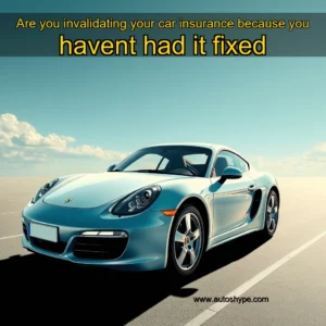 Artistic representation for Are you invalidating your car insurance because you havent had it fixed