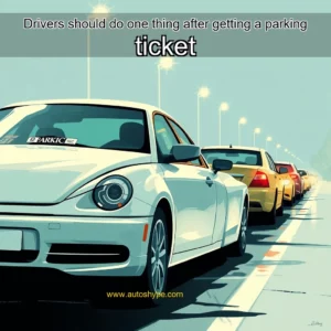 Artistic representation for Drivers should do one thing after getting a parking ticket