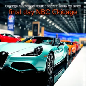 Artistic representation for Chicago Auto Show hours : What to know on show final day NBC Chicago