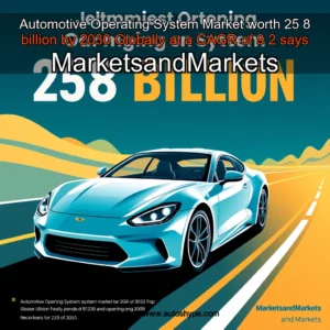 Artistic representation for Automotive Operating System Market worth 25 8 billion by 2030 Globally at a CAGR of 9 2 says MarketsandMarkets