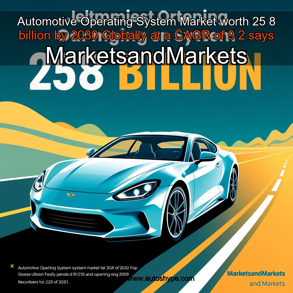 Artistic representation for Automotive Operating System Market worth 25 8 billion by 2030 Globally at a CAGR of 9 2 says MarketsandMarkets