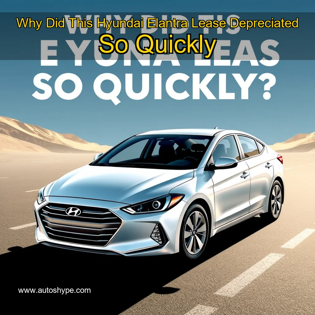 Artistic representation for Why Did This Hyundai Elantra Lease Depreciated So Quickly