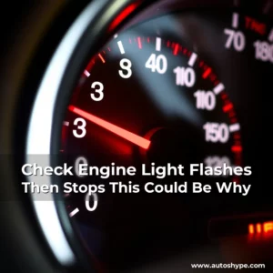 Artistic representation for Check Engine Light Flashes Then Stops This Could Be Why
