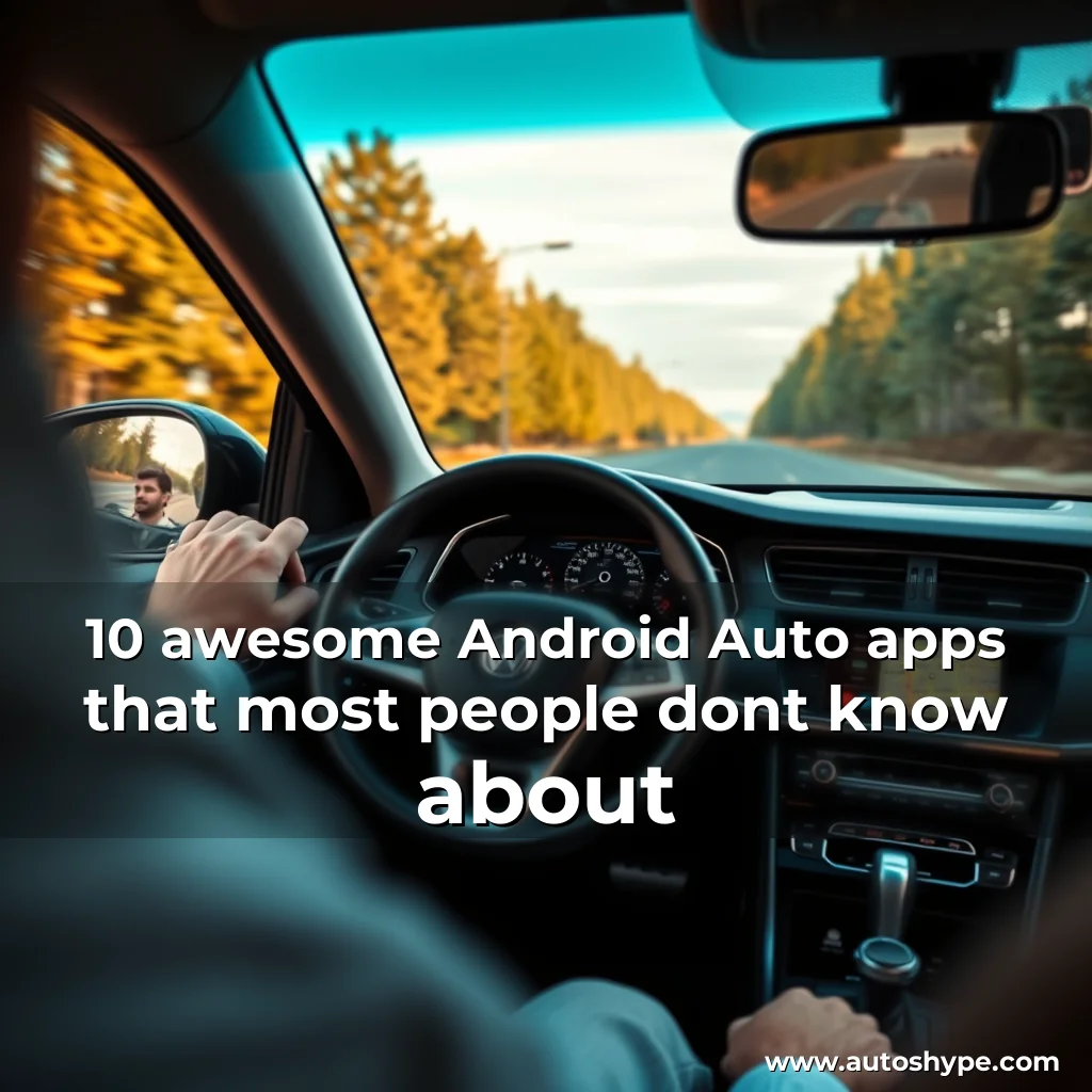 Artistic representation for 10 awesome Android Auto apps that most people dont know about