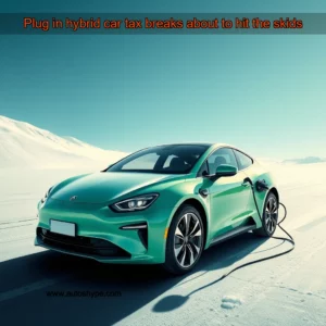Artistic representation for Plug in hybrid car tax breaks about to hit the skids