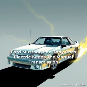 Artistic representation for Ford Mustang Fox Body Goes Electric Keeps The Manual Transmission