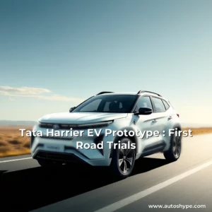 Artistic representation for Tata Harrier EV Prototype : First Road Trials
