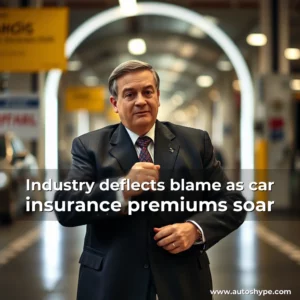 Artistic representation for Industry deflects blame as car insurance premiums soar