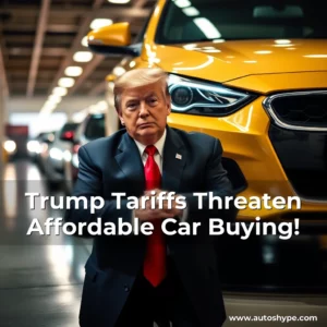 Artistic representation for Trump Tariffs Threaten Affordable Car Buying!
