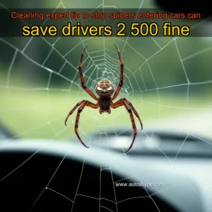 Artistic representation for Cleaning expert tip to stop spiders entering cars can save drivers 2 500 fine