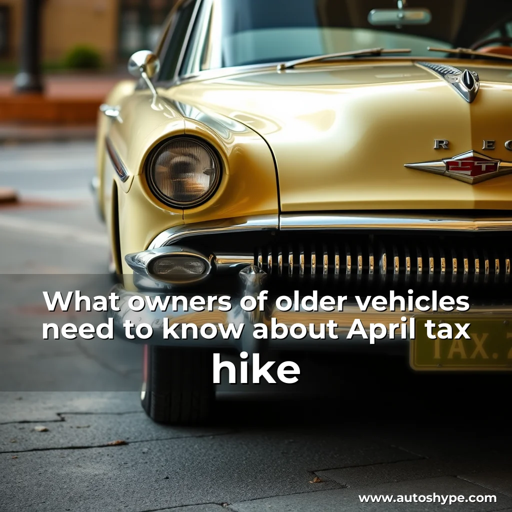 Artistic representation for What owners of older vehicles need to know about April tax hike