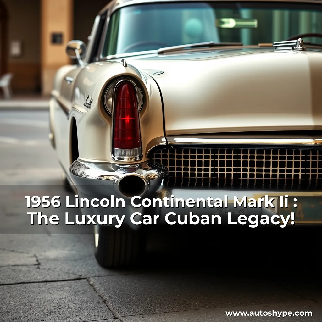 Artistic representation for 1956 Lincoln Continental Mark Ii : The Luxury Car Cuban Legacy!