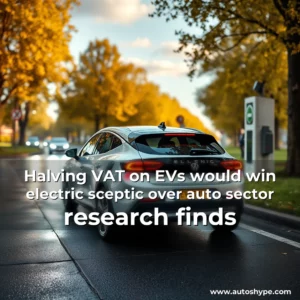 Artistic representation for Halving VAT on EVs would win electric sceptic over auto sector research finds