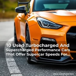 Artistic representation for 10 Used Turbocharged And Supercharged Performance Cars That Offer Supercar Speeds For Cheap