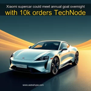 Artistic representation for Xiaomi supercar could meet annual goal overnight with 10k orders TechNode