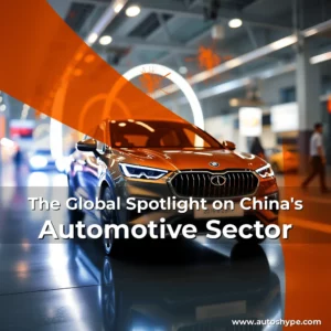 Artistic representation for The Global Spotlight on China's Automotive Sector