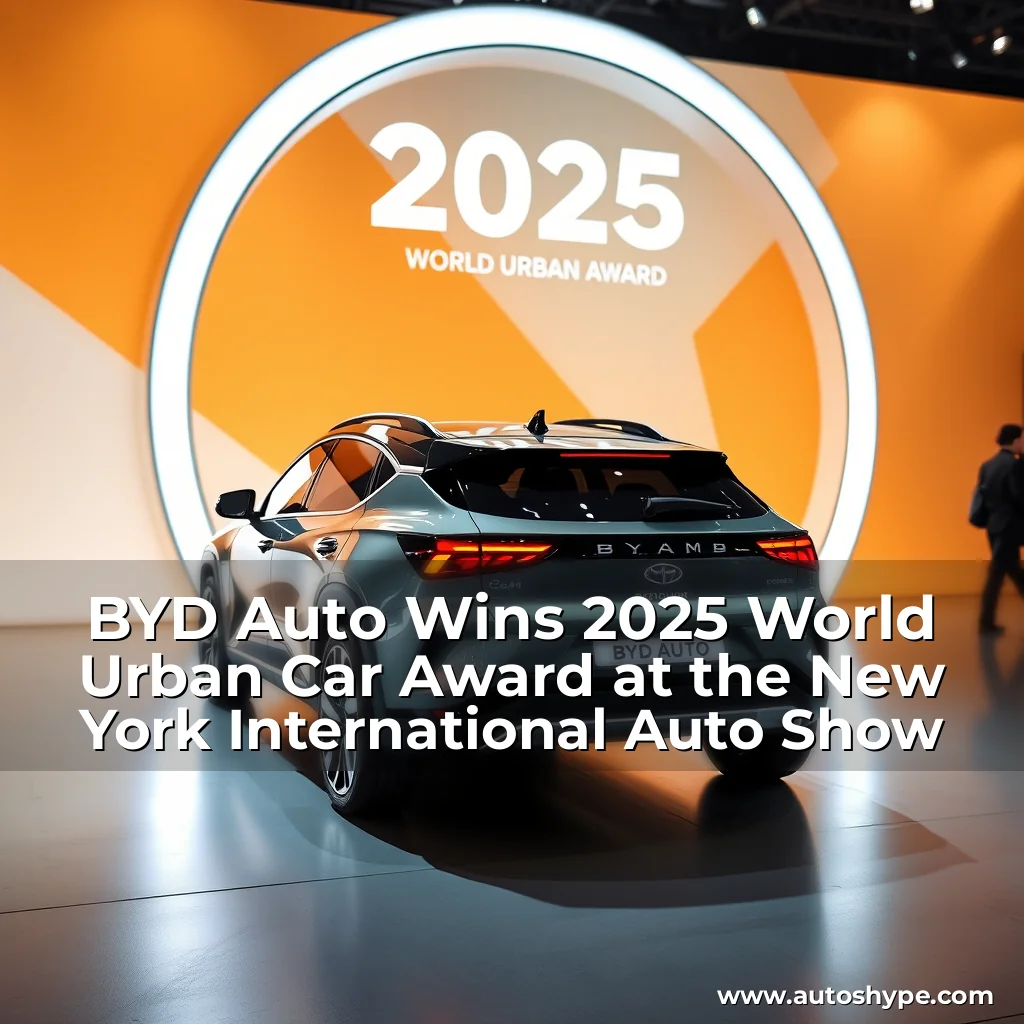 Artistic representation for BYD Auto Wins 2025 World Urban Car Award at the New York International Auto Show