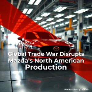 Artistic representation for Global Trade War Disrupts Mazda's North American Production