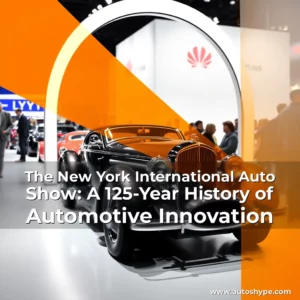 Artistic representation for The New York International Auto Show: A 125-Year History of Automotive Innovation