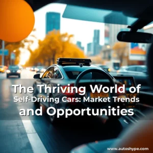 Artistic representation for The Thriving World of Self-Driving Cars: Market Trends and Opportunities