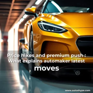 Artistic representation for Price hikes and premium push : What explains automaker latest moves